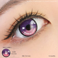 Sweety Anime 2 Purple Pink (1 lens/pack)-Colored Contacts-UNIQSO EU