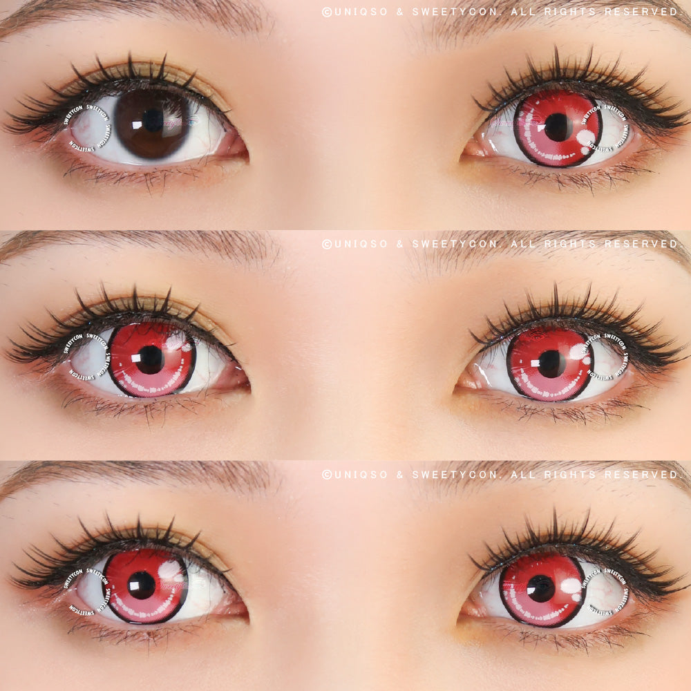 Sweety Anime 2 Red Pink (1 lens/pack)-Colored Contacts-UNIQSO EU