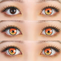 Sweety Anime 2 Yellow Orange (1 lens/pack)-Colored Contacts-UNIQSO EU
