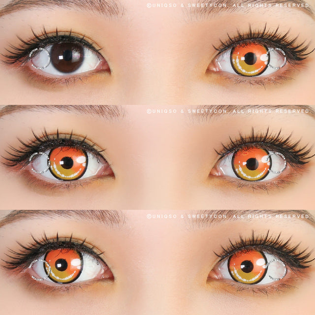 Sweety Anime 2 Yellow Orange (1 lens/pack)-Colored Contacts-UNIQSO EU