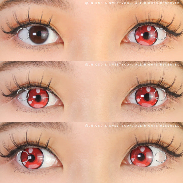 Sweety Anime 3 Red (1 lens/pack)-Colored Contacts-UNIQSO EU