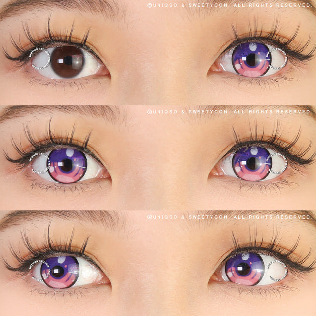 Sweety Anime 3 Violet (1 lens/pack)-Colored Contacts-UNIQSO EU
