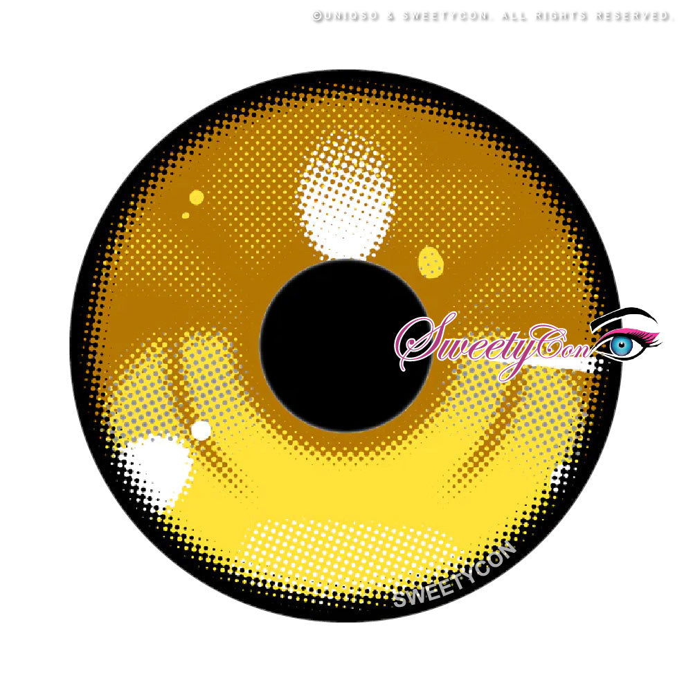 Sweety Anime 3 Yellow (1 lens/pack)-Colored Contacts-UNIQSO EU
