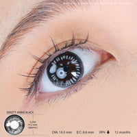 Sweety Anime Black (1 lens/pack)-Colored Contacts-UNIQSO EU