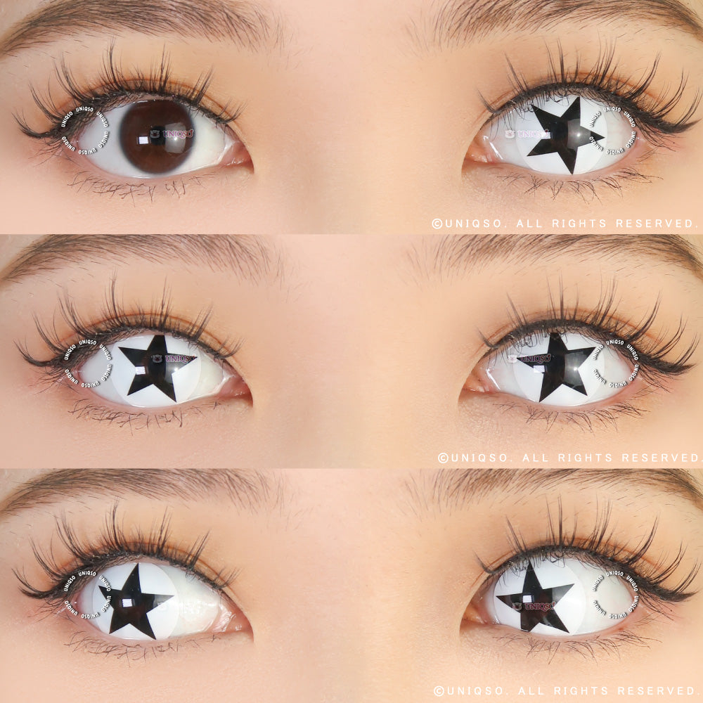 Sweety Anime Black Star (1 lens/pack)-Colored Contacts-UNIQSO EU