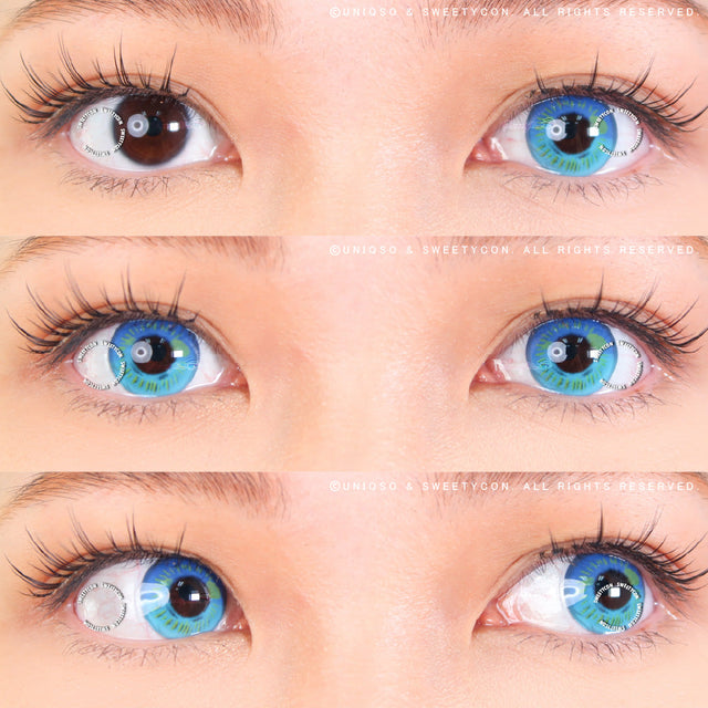 Sweety Anime Blue (1 lens/pack)-Colored Contacts-UNIQSO EU