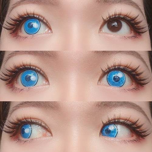 Sweety Anime Cloud Rim Blue (1 lens/pack)-Colored Contacts-UNIQSO EU