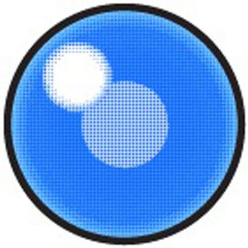 Sweety Anime Cloud Rim Blue (1 lens/pack)-Colored Contacts-UNIQSO EU
