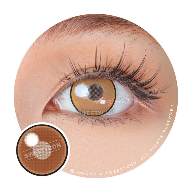 Sweety Anime Cloud Rim Brown (1 lens/pack)-Colored Contacts-UNIQSO EU