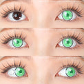 Sweety Anime Cloud Rim Green (1 lens/pack)-Colored Contacts-UNIQSO EU