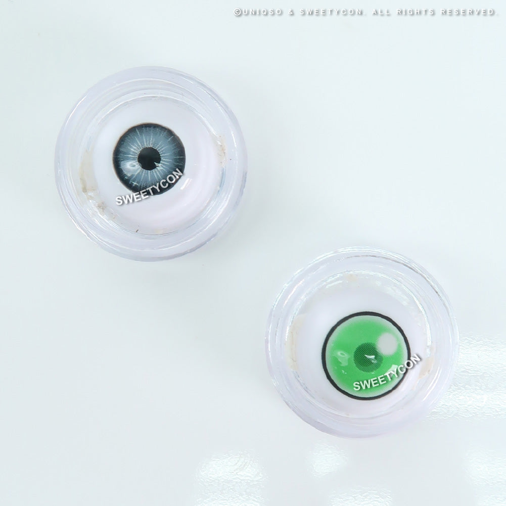 Sweety Anime Cloud Rim Green (1 lens/pack)-Colored Contacts-UNIQSO EU