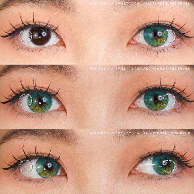 Sweety Anime Flower Blue (1 lens/pack)-Colored Contacts-UNIQSO EU