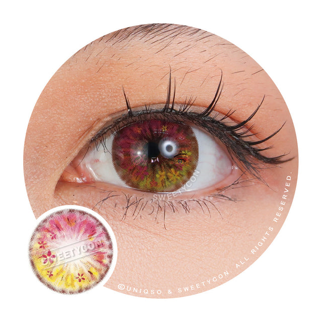 Sweety Anime Flower Pink (1 lens/pack)-Colored Contacts-UNIQSO EU