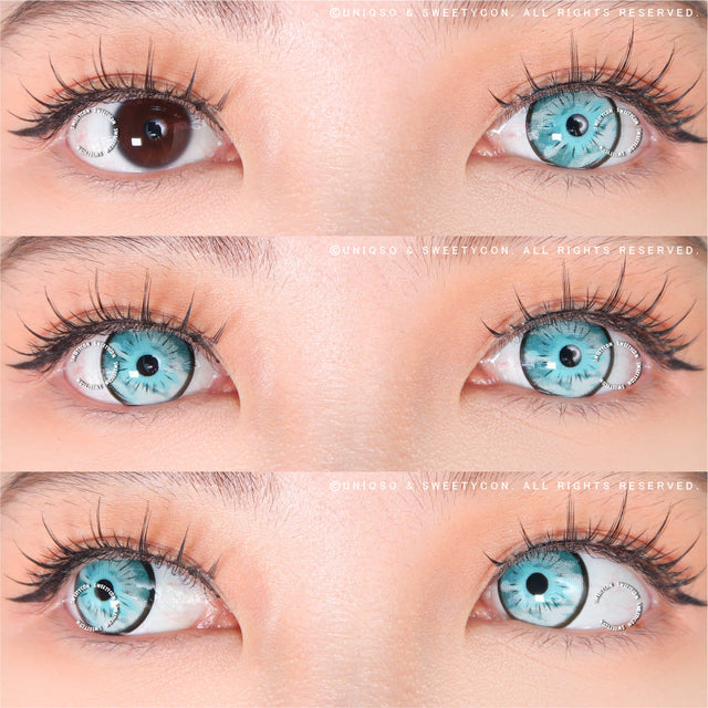 Sweety Anime Sora Blue (1 lens/pack)-Colored Contacts-UNIQSO EU