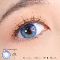 Sweety Anime Tear Blue (1 lens/pack)-Colored Contacts-UNIQSO EU