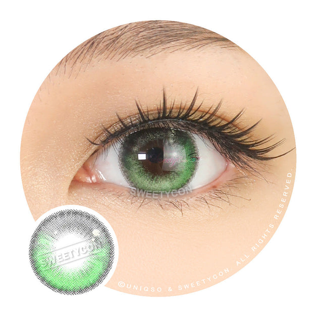 Sweety Anime Tear Green (1 lens/pack)-Colored Contacts-UNIQSO EU