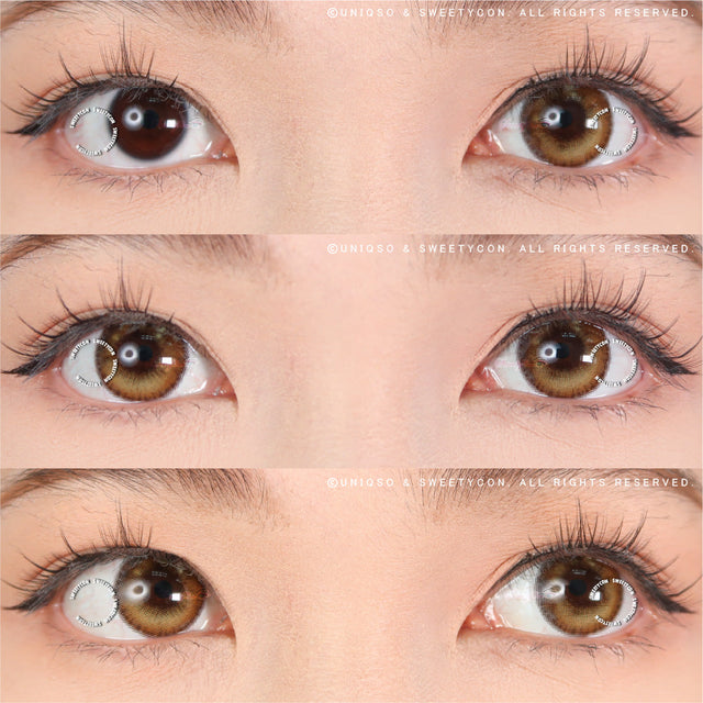 Sweety Anime Tear Orange Gold (1 lens/pack)-Colored Contacts-UNIQSO EU
