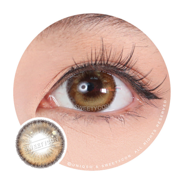 Sweety Anime Tear Orange Gold (1 lens/pack)-Colored Contacts-UNIQSO EU