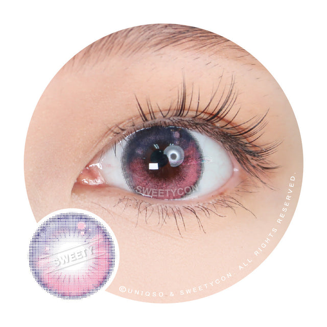 Sweety Anime Tear Purple Pink (1 lens/pack)-Colored Contacts-UNIQSO EU