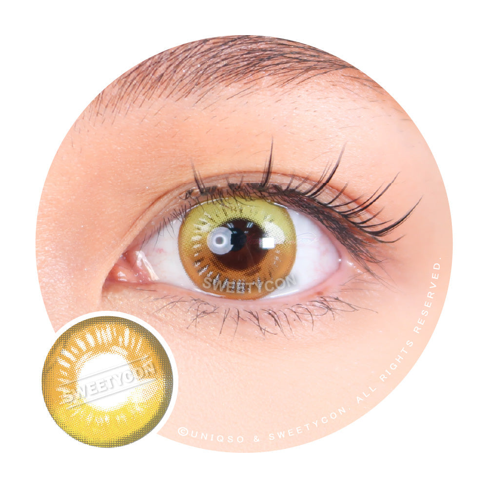 Sweety Anime Yellow (1 lens/pack)-Colored Contacts-UNIQSO EU