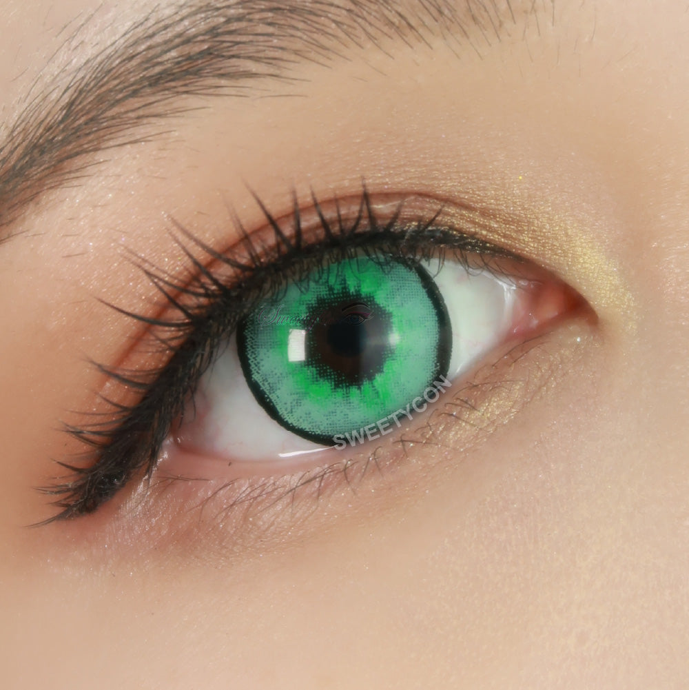 Sweety Aquaman Cyan Green (1 lens/pack)-Colored Contacts-UNIQSO EU
