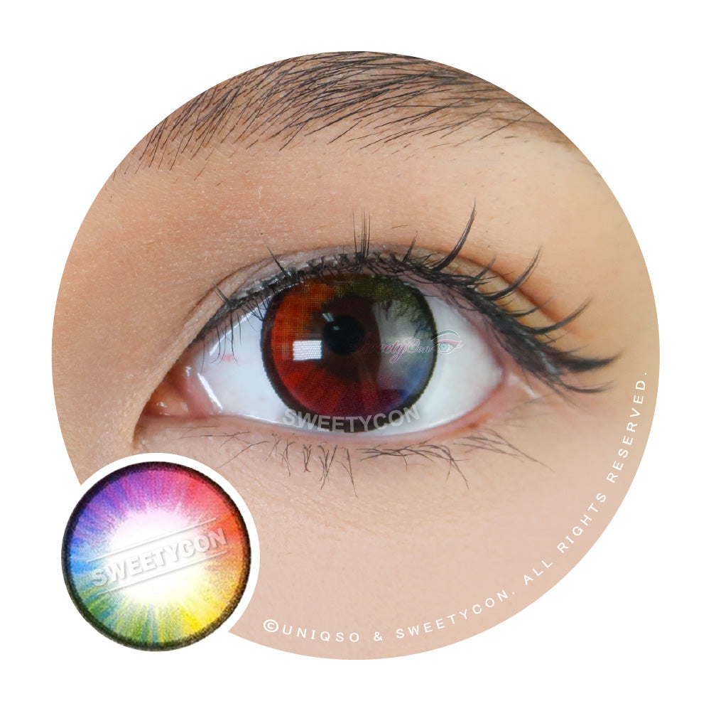Sweety Aura Rainbow (1 lens/pack)-Colored Contacts-UNIQSO EU