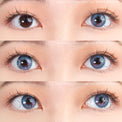 Sweety Aurora Blue colored contacts
