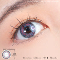 Sweety Aurora Pink (1 lens/pack)-Colored Contacts-UNIQSO EU