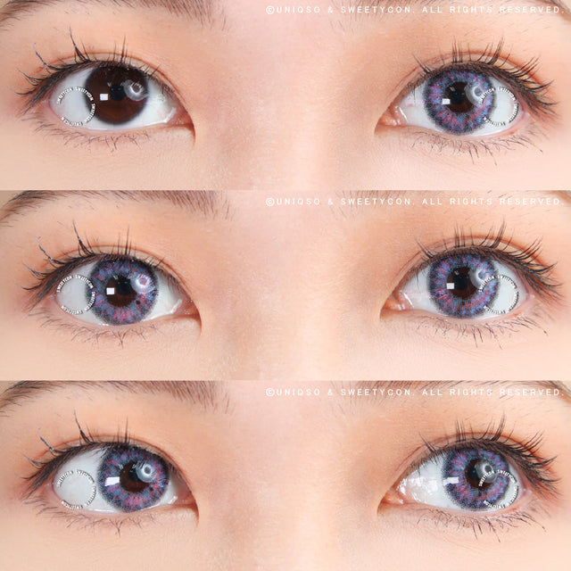 Sweety Aurora Violet (1 lens/pack)-Colored Contacts-UNIQSO EU