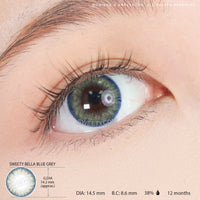 Sweety Bella Blue Grey (1 lens/pack)-Colored Contacts-UNIQSO EU