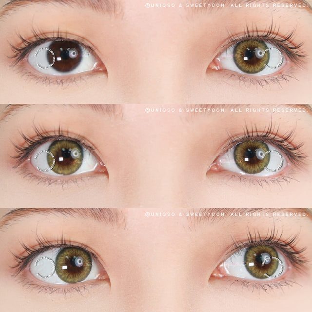 Sweety Bella Yellow Brown (1 lens/pack)-Colored Contacts-UNIQSO EU
