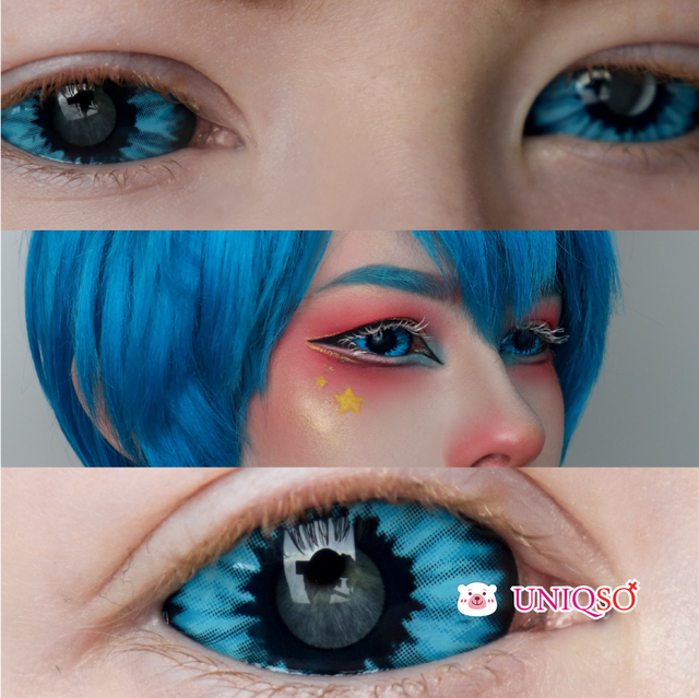 Sweety Blue Sclera Contacts - Blue Elf (1 lens/pack)-Sclera Contacts-UNIQSO EU