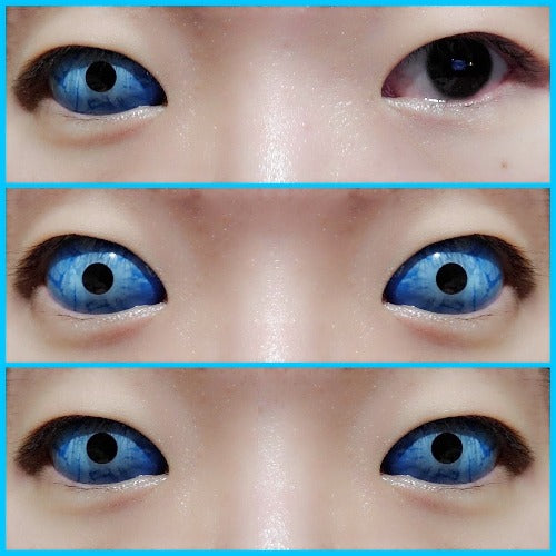 Sweety Blue Sclera Contacts Ice Zombie (1 lens/pack)-Sclera Contacts-UNIQSO EU