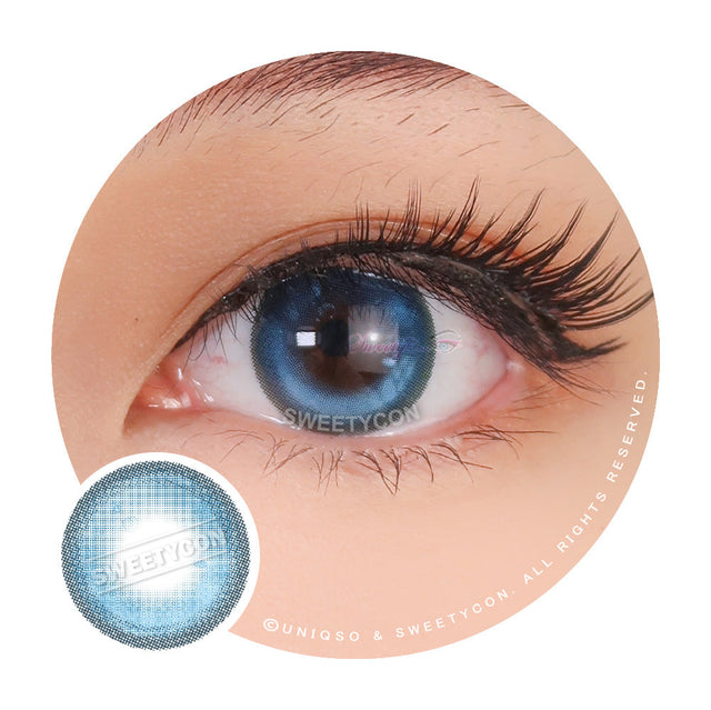 Sweety Bubbly Blue (1 lens/pack)-Colored Contacts-UNIQSO EU