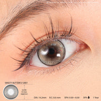 Sweety Butterfly Grey (1 lens/pack)-Colored Contacts-UNIQSO EU
