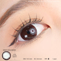 Sweety Circle Brown (1 lens/pack)-Colored Contacts-UNIQSO EU