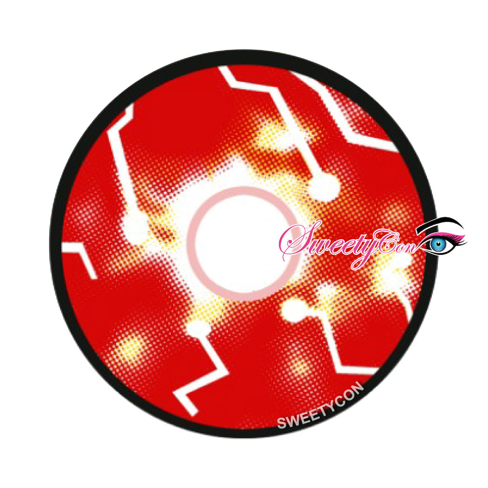 Sweety Circuit Eye Red (1 lens/pack)-Crazy Contacts-UNIQSO EU