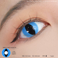 Sweety Crazy Aqua Cat (1 lens/pack)-Crazy Contacts-UNIQSO EU