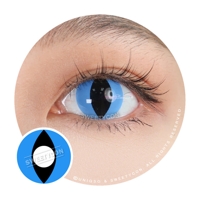 Sweety Crazy Aqua Cat (1 lens/pack)-Crazy Contacts-UNIQSO EU