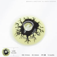 Sweety Crazy Black Rage (1 lens/pack)-Crazy Contacts-UNIQSO EU
