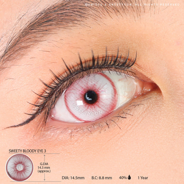 Sweety Crazy Bloody Eye 3 (1 lens/pack)-Crazy Contacts-UNIQSO EU