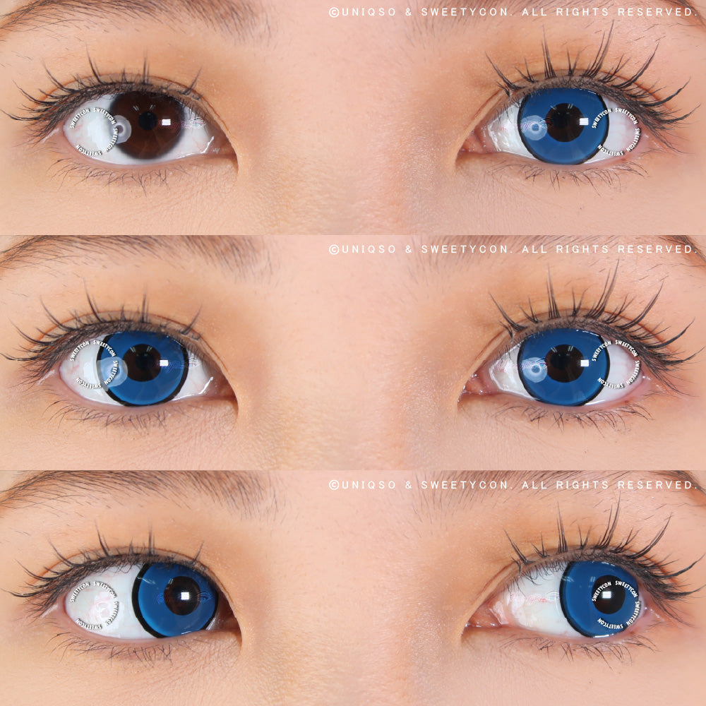 Sweety Crazy Blue Manson/ Blue Zombie (1 lens/pack)-Crazy Contacts-UNIQSO EU