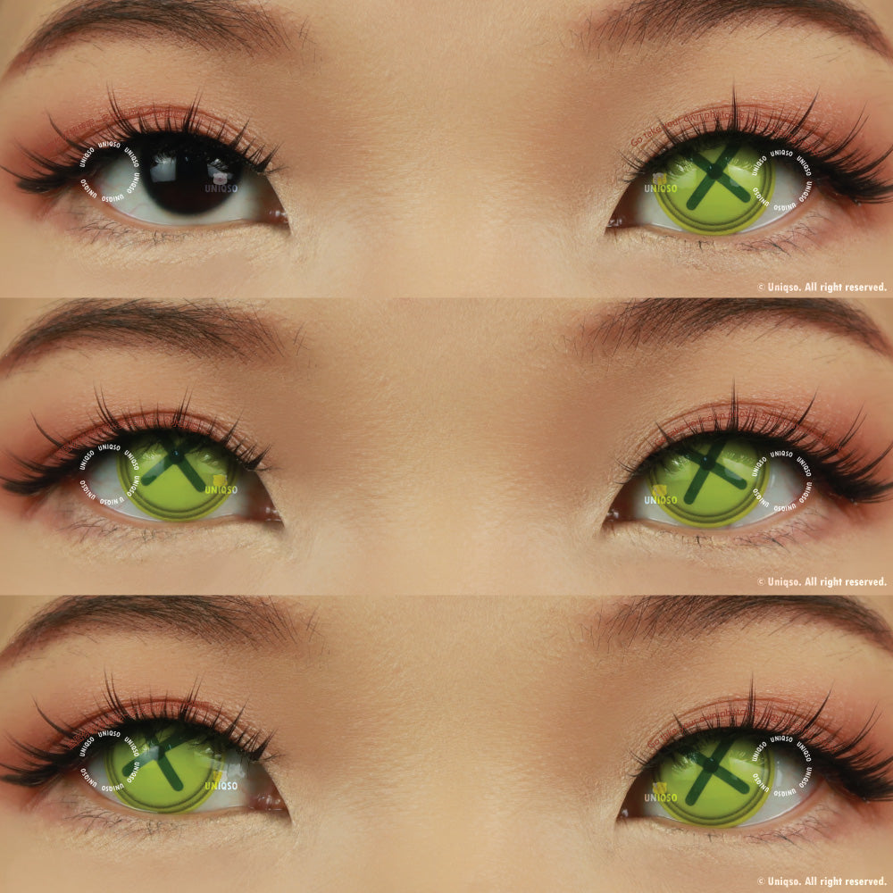 Sweety Crazy Button Eye Green (1 lens/pack)-Crazy Contacts-UNIQSO EU