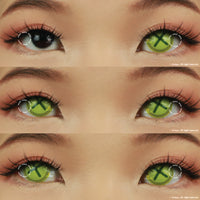 Sweety Crazy Button Eye Green (1 lens/pack)-Crazy Contacts-UNIQSO EU