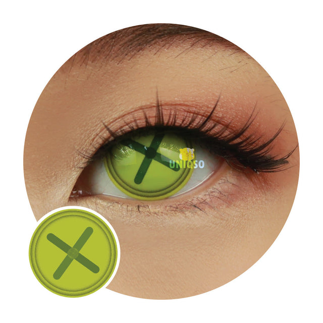 Sweety Crazy Button Eye Green (1 lens/pack)-Crazy Contacts-UNIQSO EU