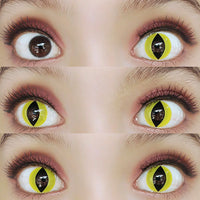 Sweety Crazy Cat Eye Yellow (1 lens/pack)-Crazy Contacts-UNIQSO EU