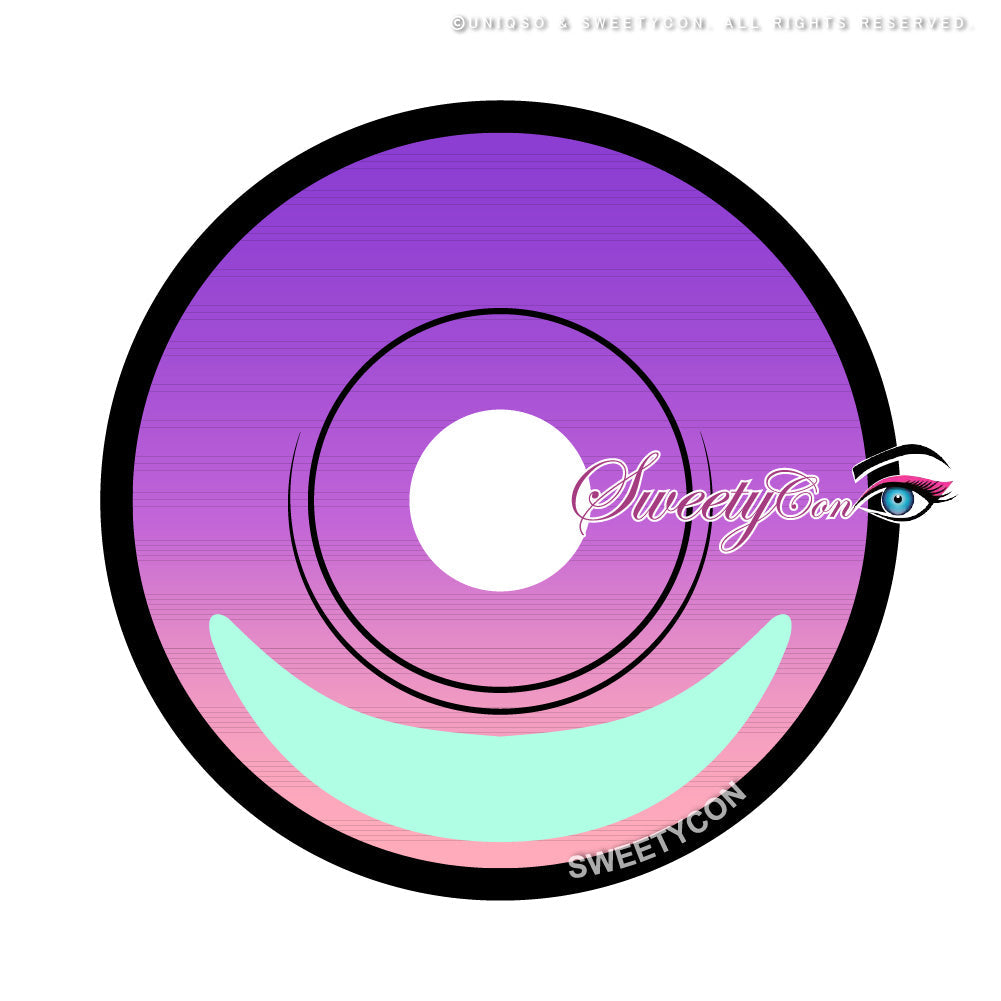 Sweety Crazy Cyber Violet V2 (1 lens/pack)-Colored Contacts-UNIQSO EU