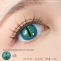 Sweety Crazy Dark Green Demon Eye / Cat Eye (New) (1 lens/pack)-Crazy Contacts-UNIQSO EU
