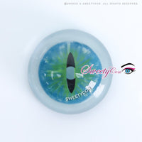 Sweety Crazy Dark Green Demon Eye / Cat Eye (New) (1 lens/pack)-Crazy Contacts-UNIQSO EU
