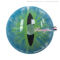 Sweety Crazy Dark Green Demon Eye / Cat Eye (New) (1 lens/pack)-Crazy Contacts-UNIQSO EU